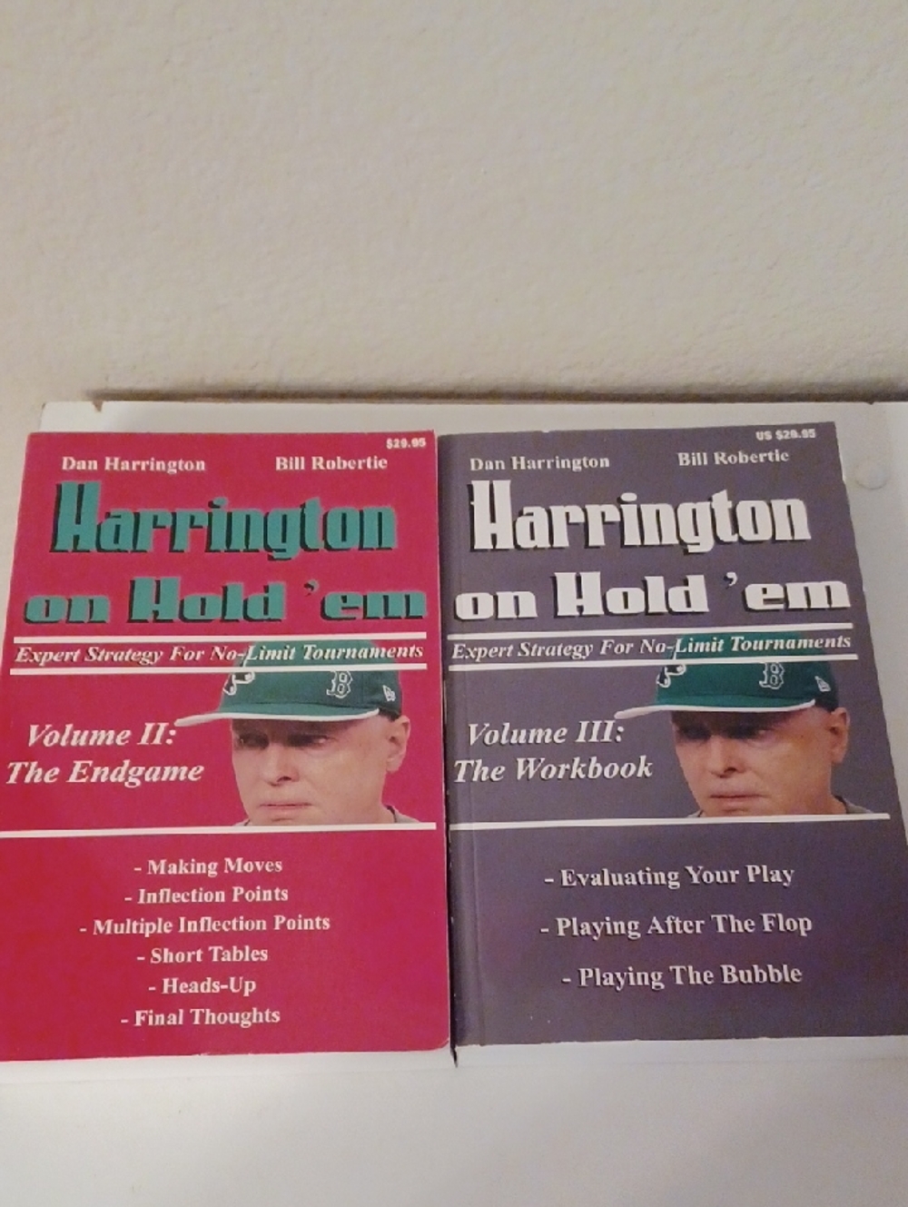 Harrington on Hold 'em Vol II & III Poker Strategy Books Paperback